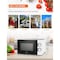 Commercial Chef 0.7 cu ft. 700 - Watt Countertop Microwave Oven, White CHM7DWD - alternate 3